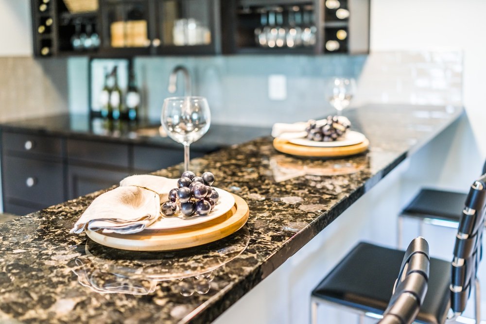 slim kitchen island