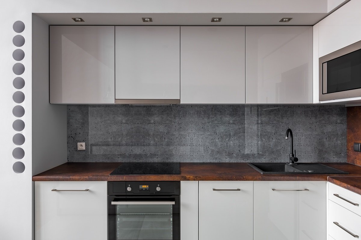 Textured Kitchen Backsplash