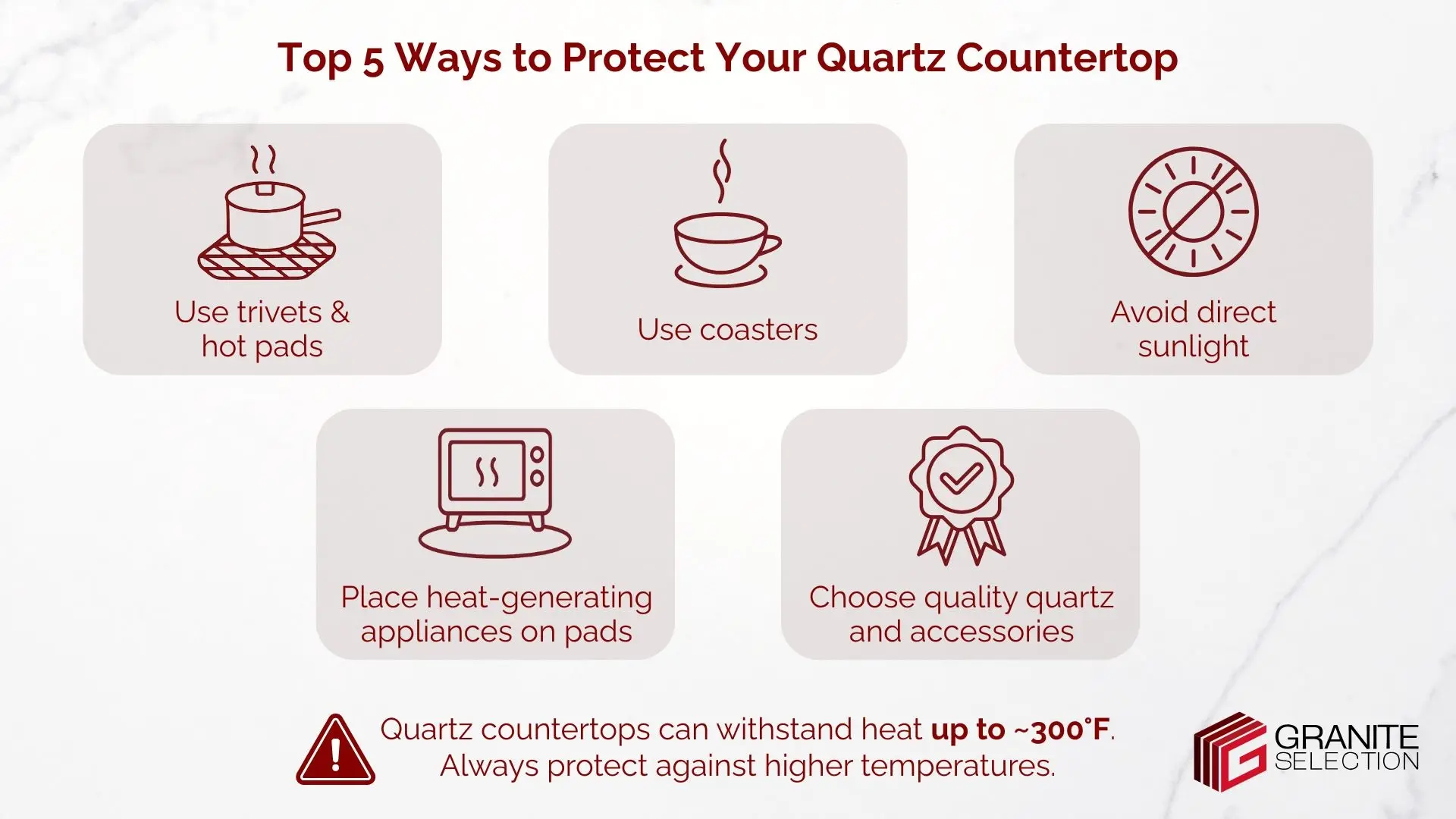 Quartz heat resistance: how to protect your quartz countertop