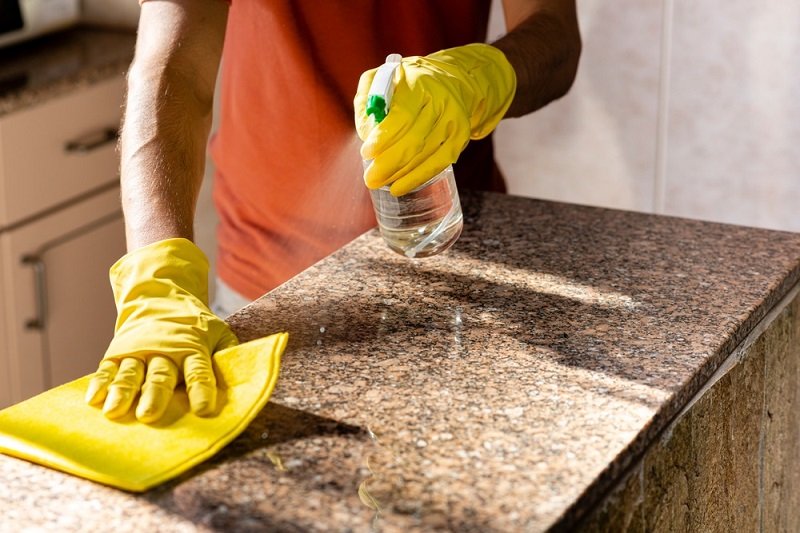 How to remove scratch from granite countertop