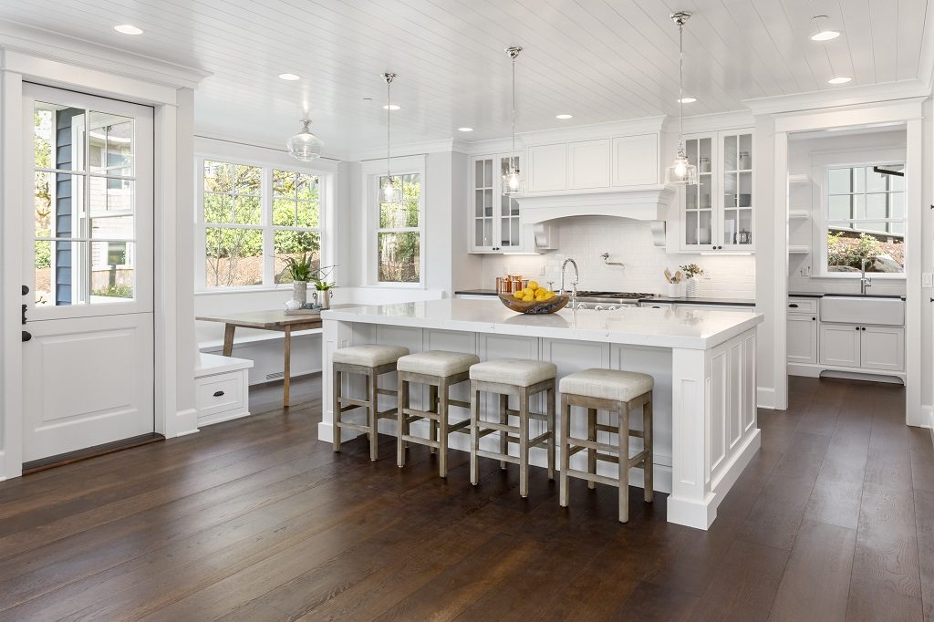 Kitchen-with-white-granite-countertop