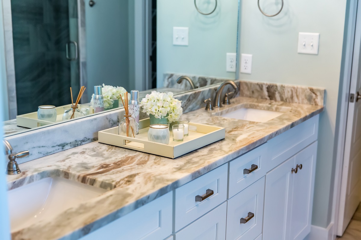 12 Best Granite Colors For Bathrooms, Beige Granite Countertops Bathroom