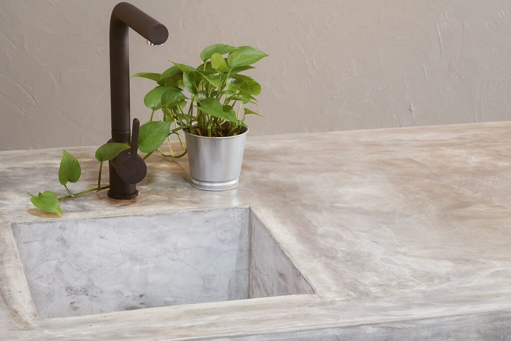Concrete kitchen countertops