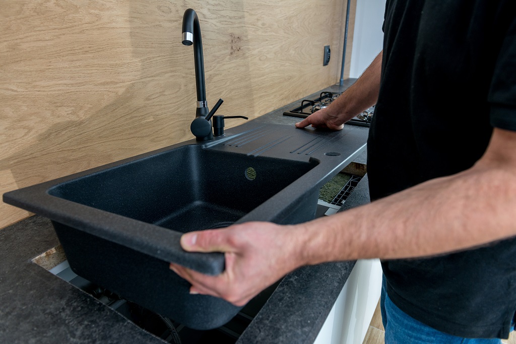 granite countertop sink