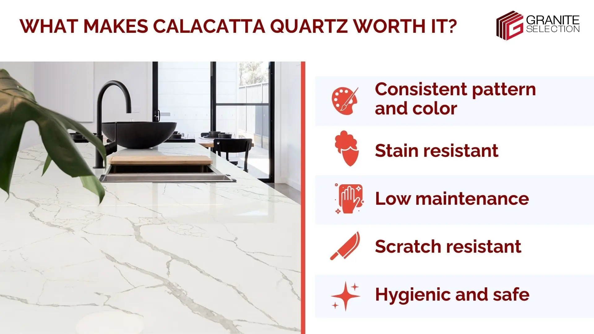 Is Calacatta quartz good? Key benefits explained